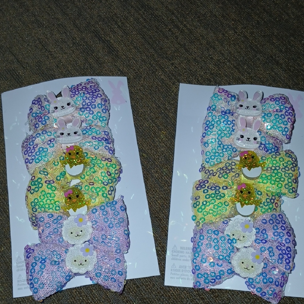 Easter Hair Clips Barrette Lot